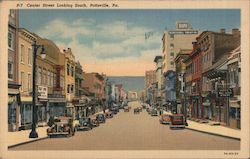 Center Street Looking SOuth Postcard