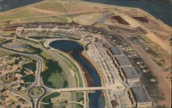 Air View of New York's Municipal Airport Laguardia Field Postcard