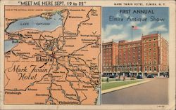 Mark Twain Hotel Elmira, NY Postcard Postcard Postcard