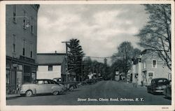 Street Scene, Olean Road Delevan, NY Postcard Postcard Postcard