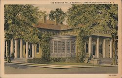 The Mountour Falls Memorial Library Postcard