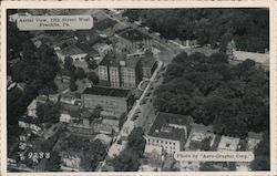 Aerial View, 12th Street West Franklin, PA Postcard Postcard 