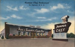 Famous Chef Restaurant Postcard