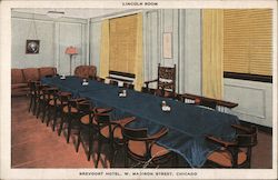 Lincoln Room Brevoort Hotel Postcard