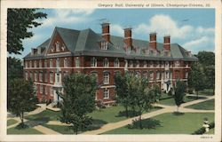 Gregory Hall, University of Illinois Postcard