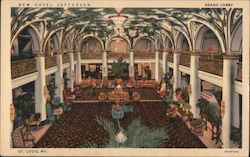 Grand Lobby, Hotel Jefferson St. Louis, MO Postcard Postcard Postcard
