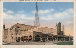 Shrine Mosque and Fox Theatre Postcard