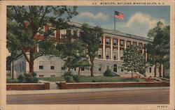 A-2 Municipal Building, Winston-Salem, N.C. Postcard