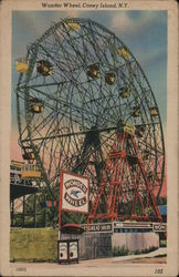 Wonder Wheel Coney Island, NY Postcard Postcard Postcard