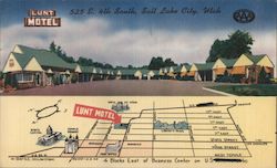 Lunt Motel Salt Lake City, UT Postcard Postcard Postcard