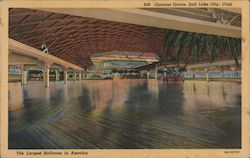 Coconut Grove, The Largest Ballroom in America Salt Lake City, UT Postcard Postcard Postcard