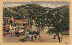 Crescent Avenue Avalon Santa Catalina Island, CA Postcard Postcard Postcard