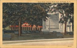 Band Stand, Ontario Beach Park Postcard