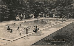 Swimming Pool, Girl Scout Camp Misty Mount Postcard