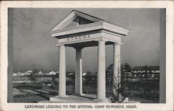 Landmark Leading to the Athena Camp Edwards, MA Postcard Postcard 