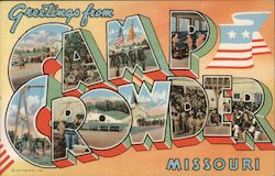 Greetings from Camp Crowder, Missouri Neosho, MO Postcard Postcard Postcard