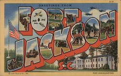 Greetings from Fort Jackson S.C. Columbia, SC Postcard Postcard Postcard