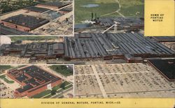 Pontiac Division of General Motors Postcard