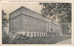 McMichael Home, Girls Dormitory, Monmouth College Postcard