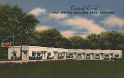 Central Court Hot Springs, AR Postcard Postcard Postcard