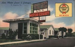 Lion Motor Court & Cottages St. Augustine, FL Postcard Postcard Postcard