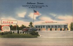 Bellevue Diner Montgomeryville, PA Postcard Postcard Postcard