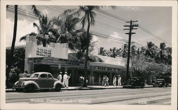 Waikiki Theater Block Honolulu Hawaii