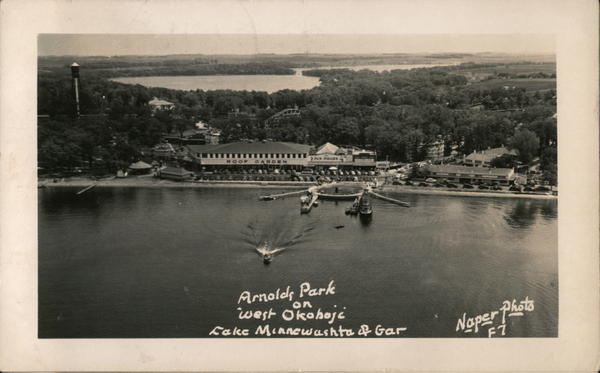 Arnolds Park on West Okahoji Iowa Naper Photo