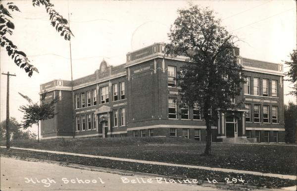 High School Belle Plaine IA Postcard High School Belle Plaine IA Postcard