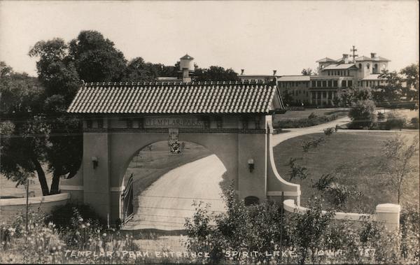 Templar Park Entrance Spirit Lake Iowa