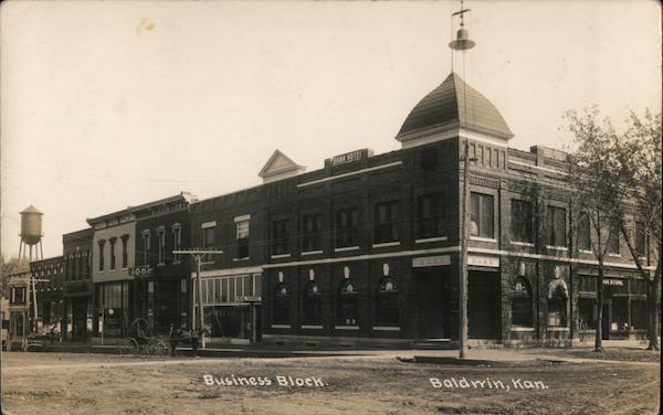 Business Block Baldwin Kansas