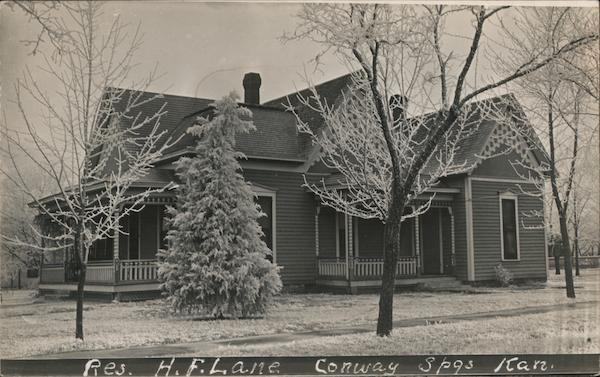 Residence of H.F. Lane Conway Springs Kansas