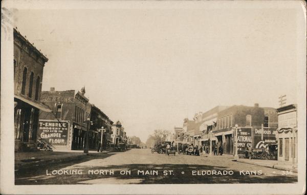 Looking North on Main Street El Dorado Kansas