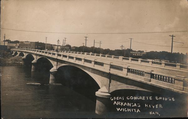 Great Concrete Bridge, Arkansas River Wichita