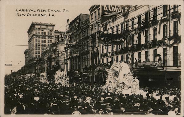 Carnival View on Canal Street New Orleans Louisiana