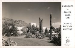 Entrance to Camel Back Inn Postcard