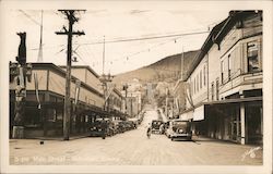 Main Street - Totem Pole Postcard