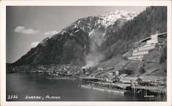 Harbor Scene Juneau, AK Johnston Postcard Postcard Postcard