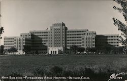 Main Building, Fitzsimons Army Hospital Postcard