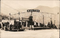 Pikes Peak and Gateway to Manitou Manitou Springs, CO Postcard Postcard 