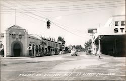 Fourth Street - Highway No.1 Postcard