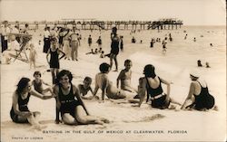 Bathing in the Gulf of Mexico Clearwater, FL Postcard Postcard Postcard