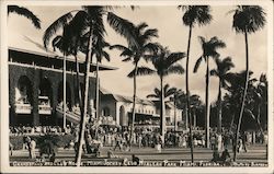 Grandstand and Club House, Miami Jockey Club Florida Simpson Postcard Postcard Postcard