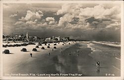 Looking North from the Pier Daytona Beach, FL Postcard Postcard Postcard