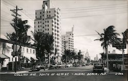 Collins Avenue South of 42ns Street Miami Beach, FL Postcard Postcard Postcard