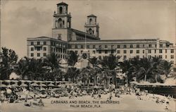 Cabanas and the Beach, The Breakers Postcard