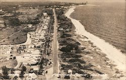 Aerial View of Pompano Beach Florida Postcard Postcard Postcard