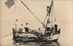 Sponge Fishing Postcard