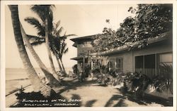 Bungalows on the Beach, Halekulami Postcard