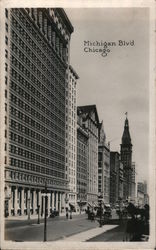 Michigan Blvd Chicago, IL Postcard Postcard Postcard